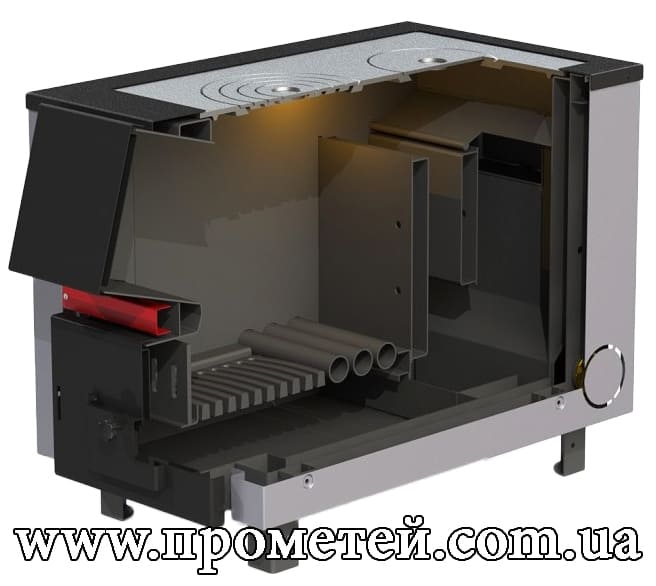 Твердопаливний котел Тайга в розрізі